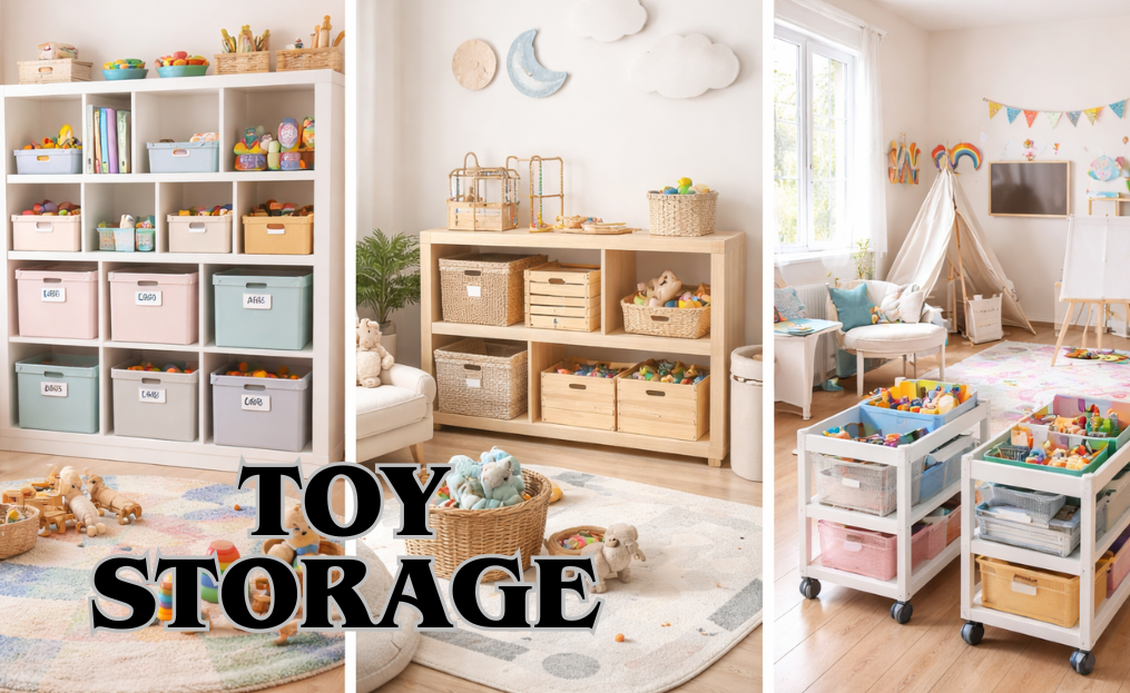 Toy Storage: Complete Guide to Organize, Declutter, and Keep Your Kids’ Playroom Tidy with the Best Storage Ideas for Small and Large Spaces