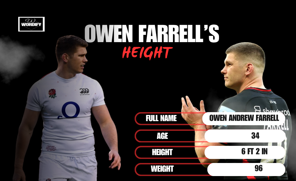 Owen Farrell’s Height, Age, Net Worth, and Personal Life: Complete Biography, Body Stats, and Rugby Career Breakdown