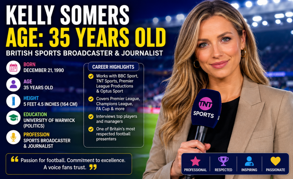 Kelly Somers’ Age: Inside Her Education, Broadcasting Career, Achievements, Physical Attributes, and Father’s Influence