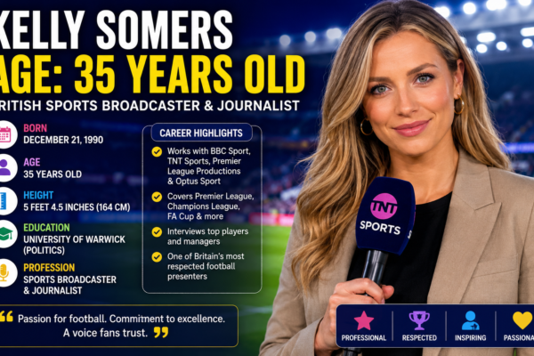 Kelly Somers’ Age: Inside Her Education, Broadcasting Career, Achievements, Physical Attributes, and Father’s Influence