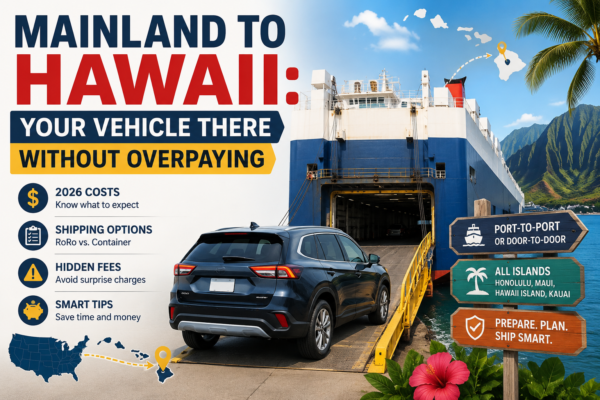 Mainland to Hawaii: How to Get Your Vehicle There Without Overpaying 