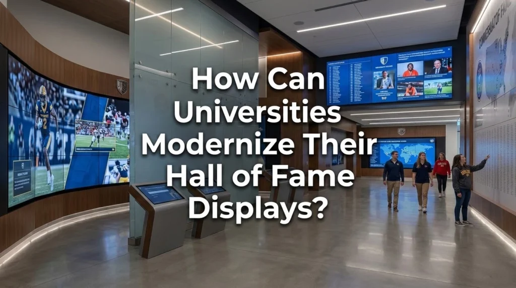 How Can Universities Modernize Their Hall of Fame Displays?