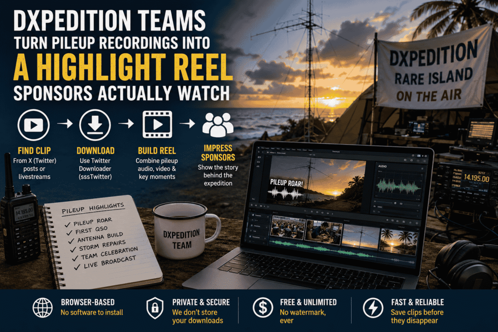 How DXpedition Teams Turn Pileup Recordings into a Highlight Reel Sponsors Actually Watch