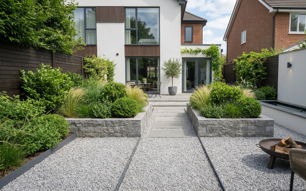 Gravel Courtyard Design