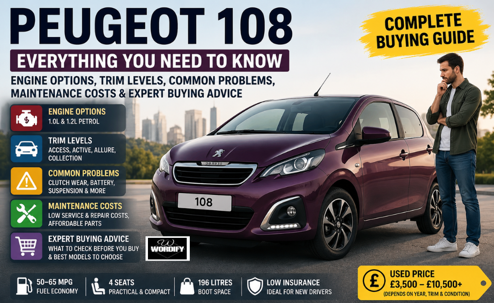 Everything You Need to Know About the Peugeot 108, Including Engine Options, Trim Levels, Common Problems, Maintenance Costs, and Expert Buying Advice