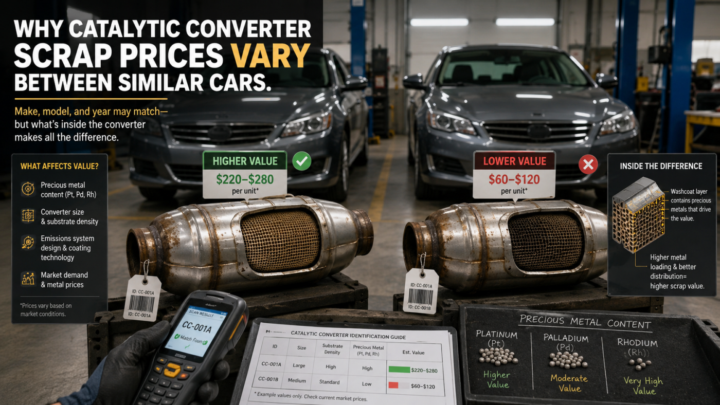 Why Catalytic Converter Scrap Prices Vary Between Similar Cars 